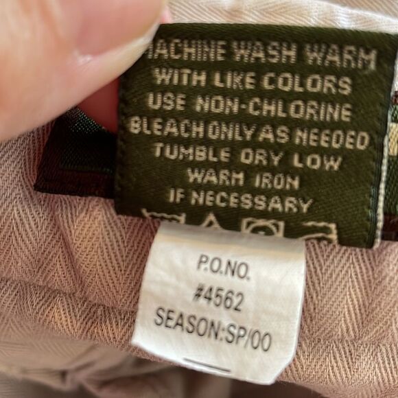 Vintage Ruff Hewn light khaki pleat front cotton shorts - Picture 6 of 6